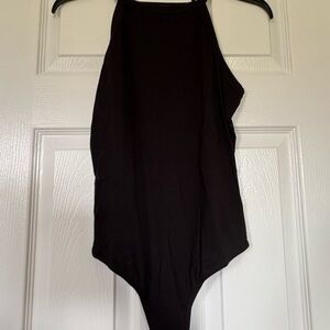 SHEIN High Neck Black Bodysuit